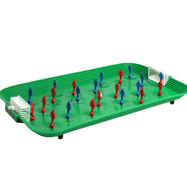 GAME super bordfodboldbane GAME fodboldmål rød blå bold
