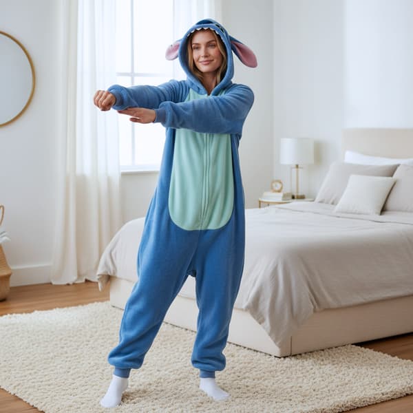 Kigurumi pyjamaskostume Lilo & Stitch M: 155-165cm