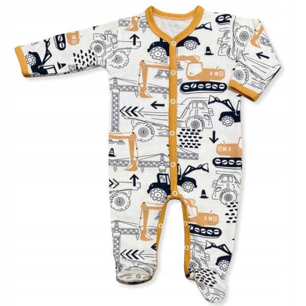 Poikien pyjama kaivinkoneilla