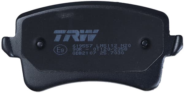 BAGSTE BREMSEKLODSER GDB2107 TRW