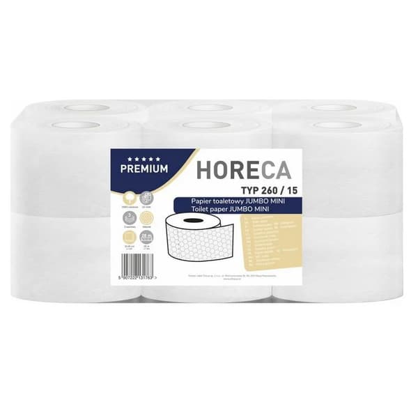 WC-paperia 3w selluloosa Horeca 28m 12 kpl