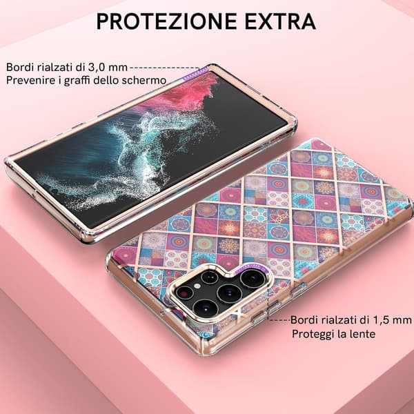 SKAL TILL SAMSUNG GALAXY S22 ULTRA 6,8" RESISTENT BOHO