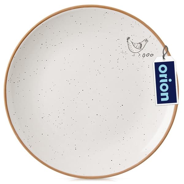 Desserttallerken keramisk beige 20 cm