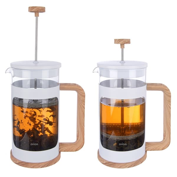 Stempelkande til kaffe og te i glas WHITELINE 650 ml