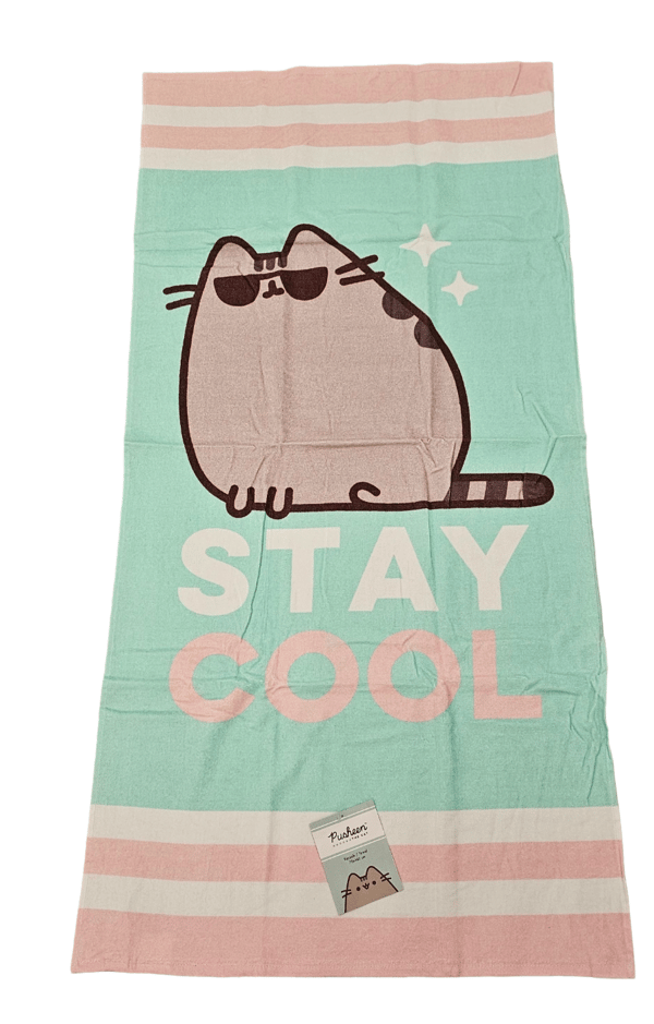 KITTY PUSHEEN PYYHE Lasten ISO Uimapyyhe Rantapyyhe 140 cm
