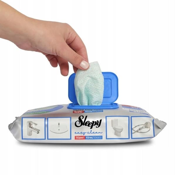 Sleepy - Easy Clean våde afkalkningsservietter blå 30 stk.