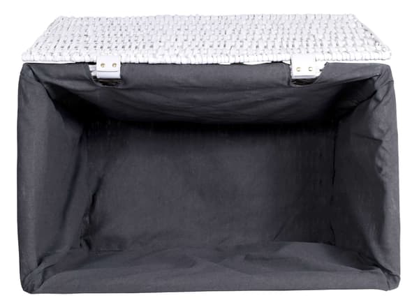Koffert i rotting 56x34x34 cm 65L vitgrå