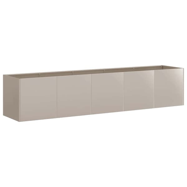 vidaXL rusten urtepotte 200x40x40 cm rustfrit stål
