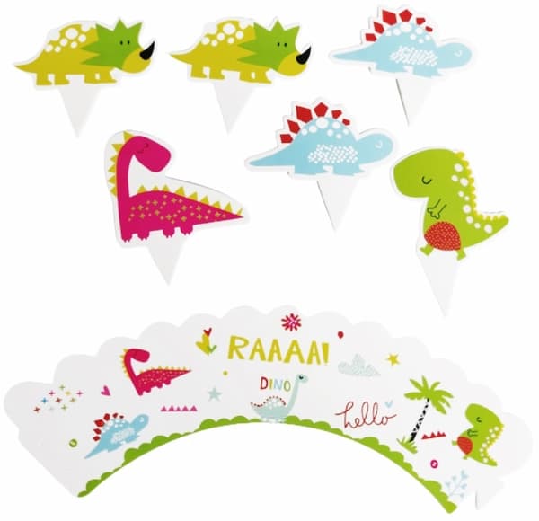 Kuppikakkuvuoat Dino muffinit DINOSAUR 6 kpl.