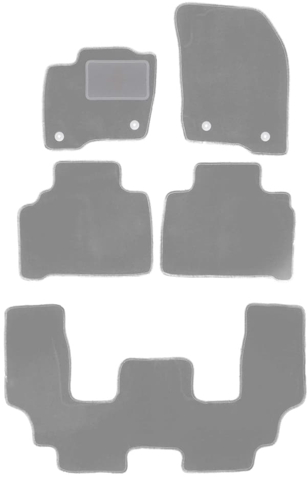 Harmaat auton matot Ford S-MAX MK2 minivan (2015-)