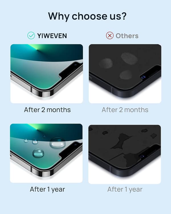 3x 9H hærdet glas til iPhone 13/13 PRO 6.1'