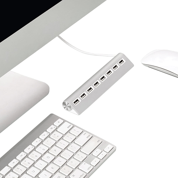 7-port USB 2.0 aluminium 1x7-splitter