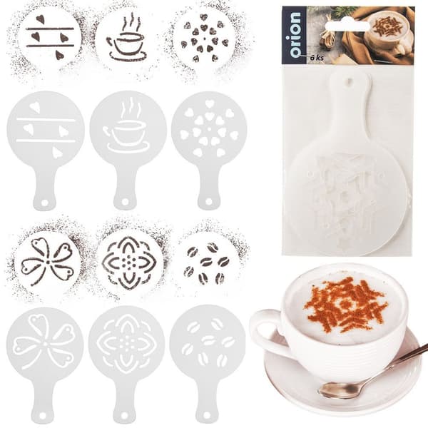 Kaffe- och dessertmallar 6 st