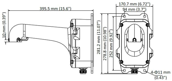 Hikvision DS-1604ZJ-BOX KAMERAFÄSTE