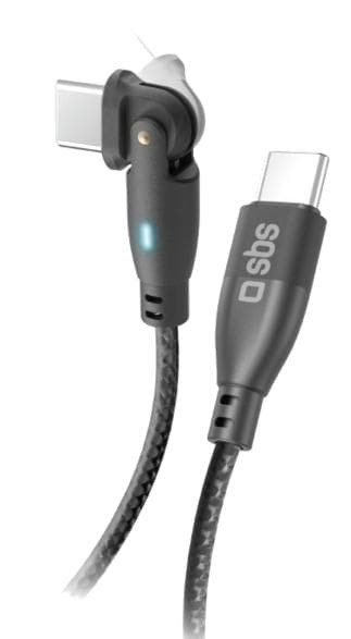 USB Type C-kabel SBS TECABLE180TCC Sort