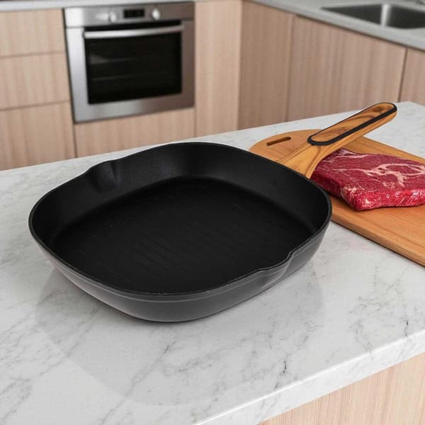 MULTIKLAD GRILLPANA 28cm BERGNER BG-56041 TRÄKOL