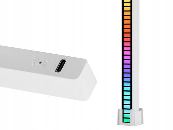LED-lampa RGB-kabel vit 160