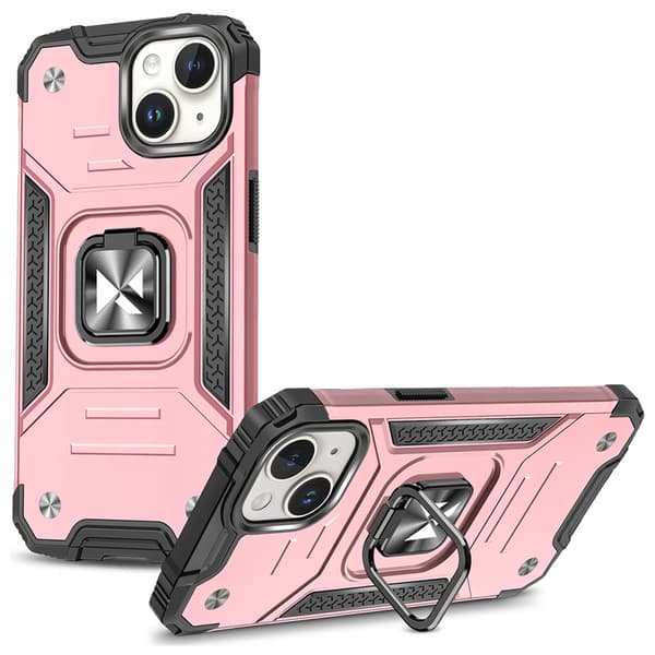 Wozinsky Ring Armor iPhone 15 Plus cover med fingerring - Rosaguld