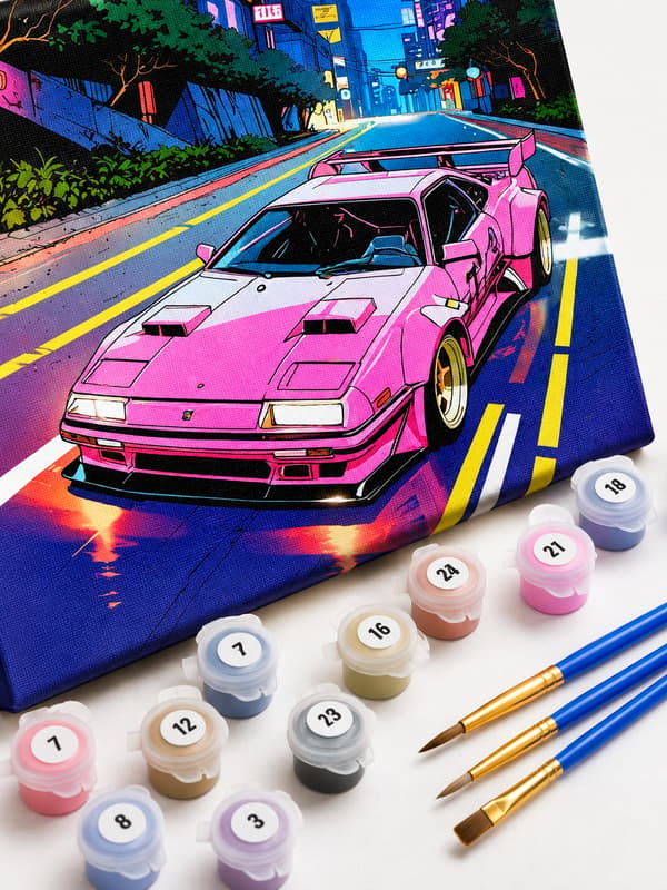 Målning med siffror Neon Ride 40x50 cm målarbilder
