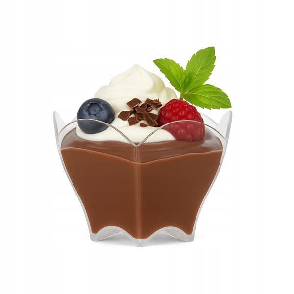 48x DESSERTKOPPER 90 ml QUEEN beholderkop til dessertsmagning