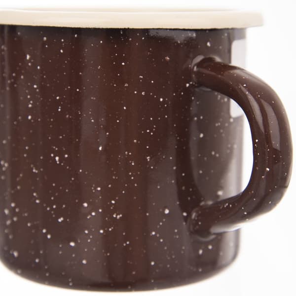 Emaljeret brun krus 400 ml