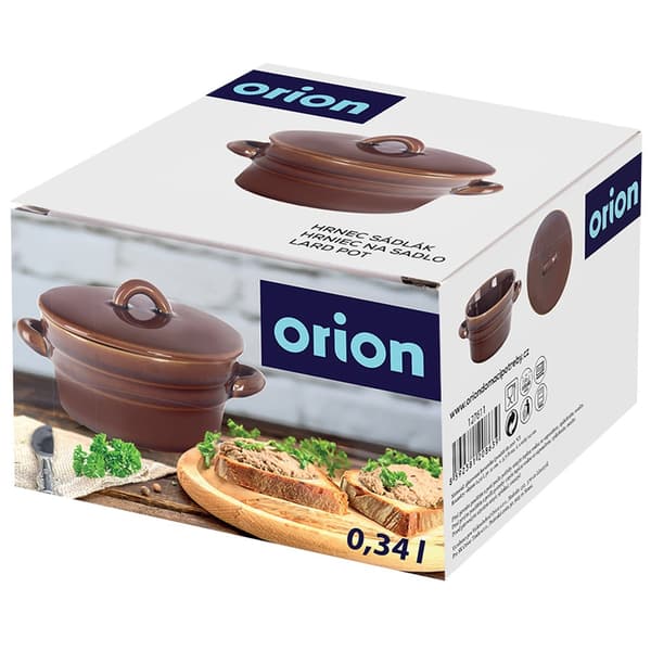 Keramisk gryde til fedt med låg 340 ml