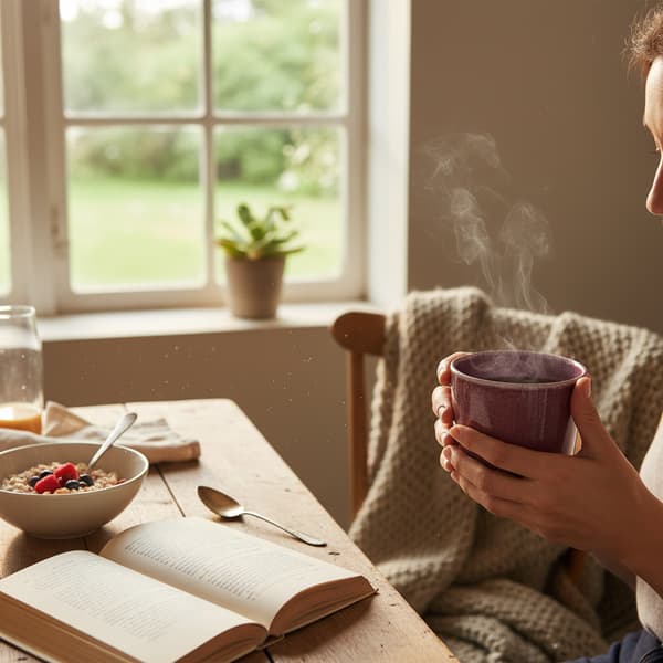 KAFFE- OCH TEMUGGAR MUGGSETS 6 DELAR 350 ml LILA-PLOMMONI KERAMIK