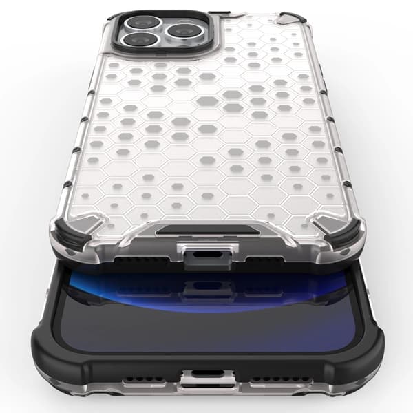 Honeycomb Armored Case med Gelram iPhone 13 Pro Max Röd