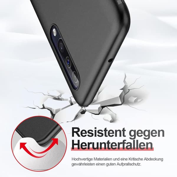 SORT SILIKONEETUIS TIL SAMSUNG GALAXY A50
