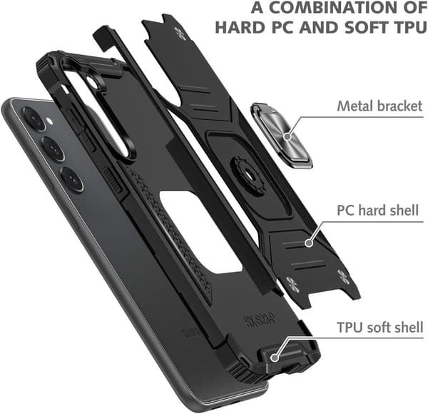 SORT ARMOR-ETUIL TIL SAMSUNG GALAXY S22+ 5G