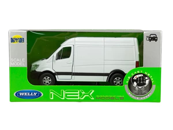 Welly Mercedes-Benz Sprinter Van Panel Vit 1:34 43730