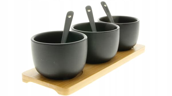 SKÅLEBEHOLDERE TIL SAUCE OG DIP 3 DELS SÆT