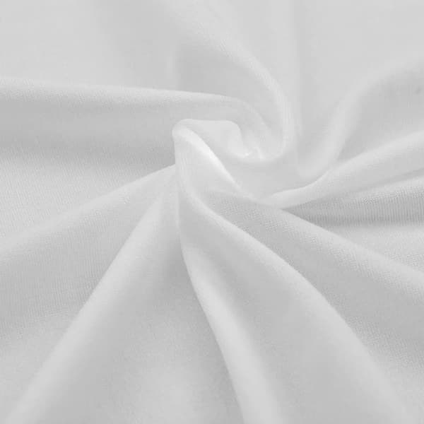 vidaXL Elastiskt bordsöverdrag 243x76x74 cm, 2 st, vit