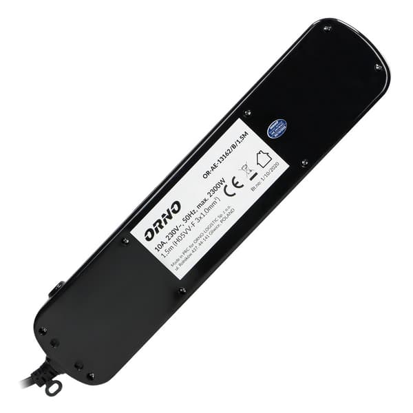 STRØDSTYKKE 'MULTISWITCH', 6X2P+Z, KABEL 3X1.0M SORT - ON-AE-13162C