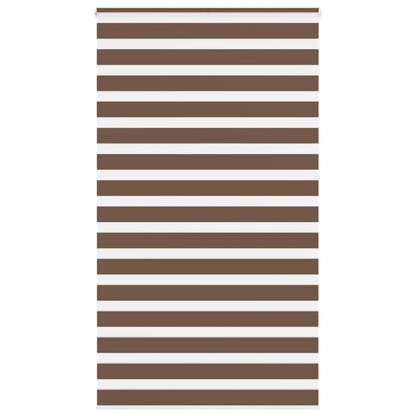 vidaXL Zebra rullegardin, birk, stofbredde 125,9 cm, polyester