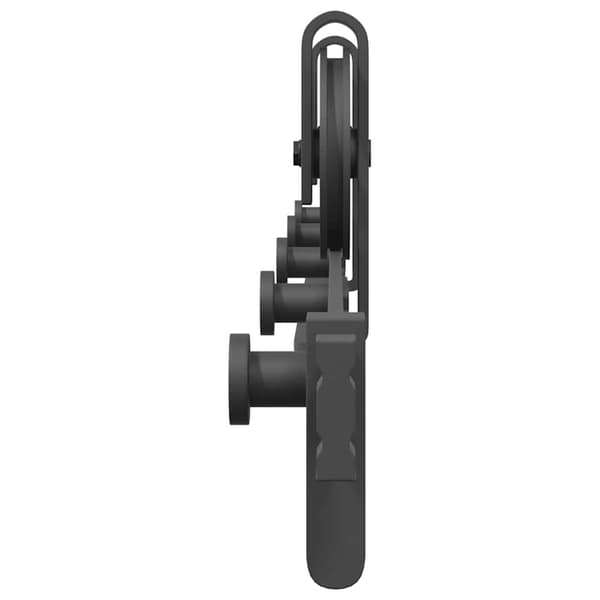 vidaXL skydedørsinstallationssystem 183 cm stål sort