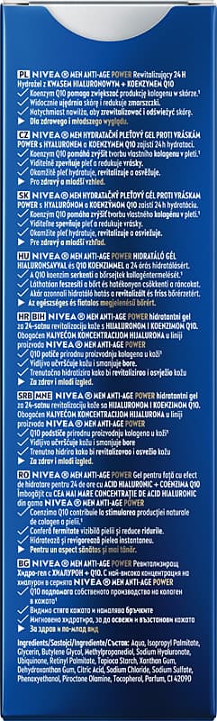 NIVEA Men Hyaluron Antirynke ansigtsget 50ml