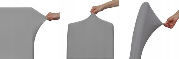 Elastiska släta överdrag för stolar storlek L TESS 6 st beige