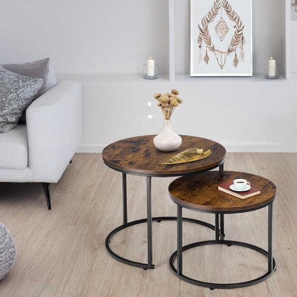 Set med två Galen Small Rustic loftbord