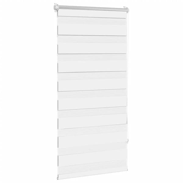 Randig rullgardin (80 x 150 cm) vit