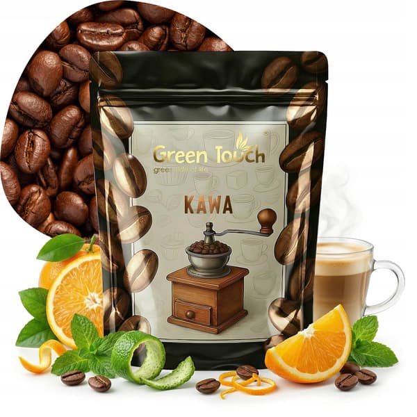 Kahvi pavut appelsiini-minttu 200 g Green Touch