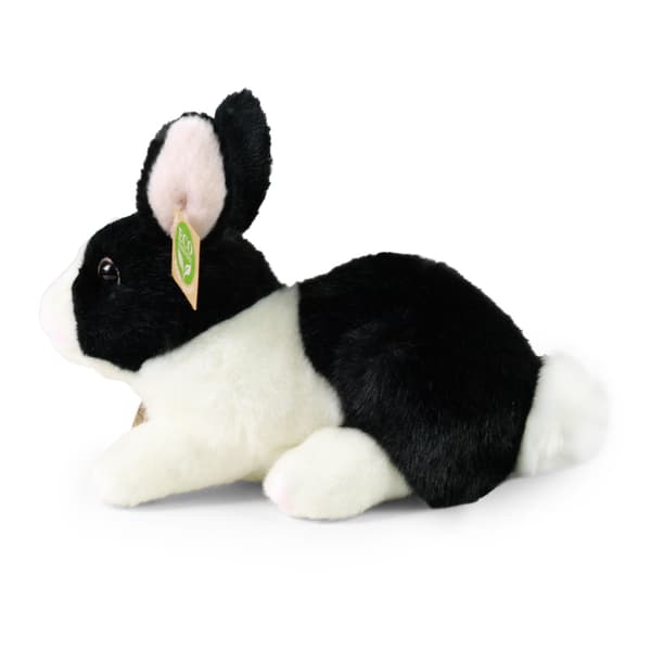RAPPA 450134 Pehmo mustavalkoinen kani 23 cm