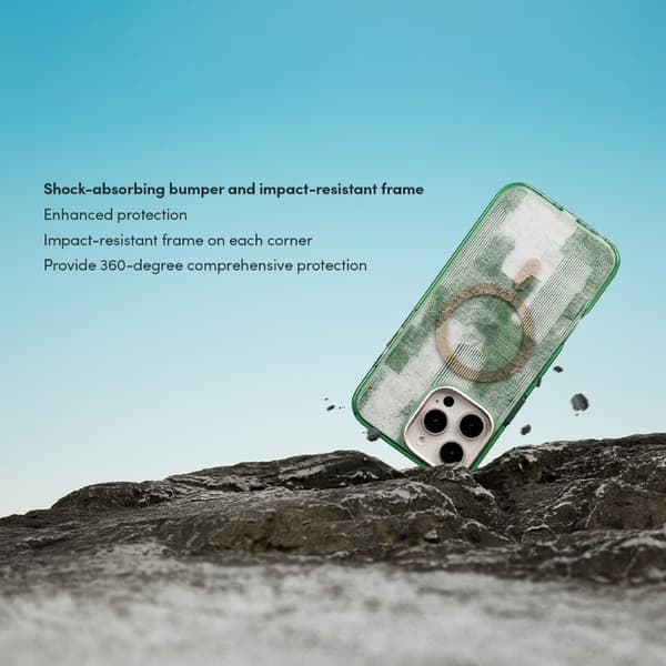 Moshi iGlaze MagSafe - iPhone 16 Pro Max -kotelo (auringonvihreä)