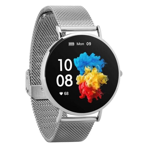 Garett Verona sølvfarvt stål smartwatch