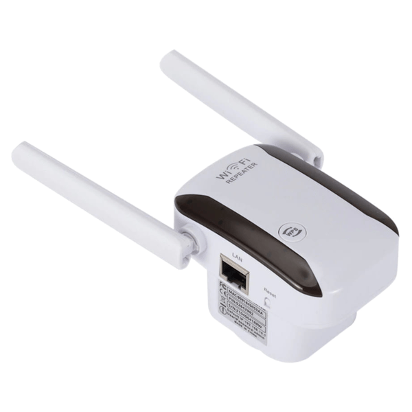 Signalforstærker Wi-Fi Repeater LAN 300Mbps 2 antenner Range Extender rækkevidde