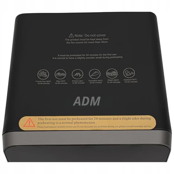 ADM elektrisk ovn med touchscreen 1350W 8L