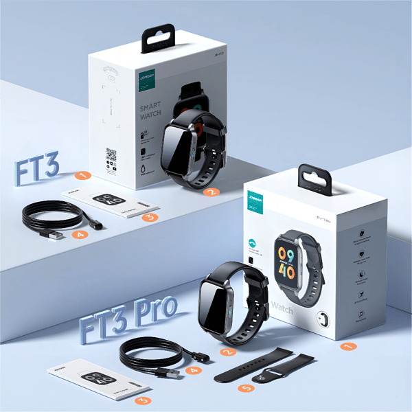 Joyroom Fit-Life JR-FT3 Pro Smartklocka med Samtalssvarsfunktion / Bluetooth 5.1 / IP68-skydd - Grå