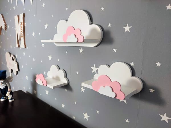 Cloud Shelves Sæt med 3 FISIA - Galaxy Reverse