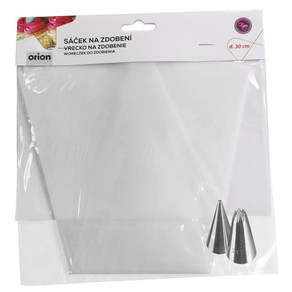 sprøjtepose og silikone-tyller 30 cm 3 stk.