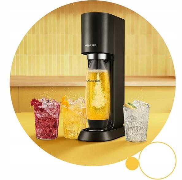 SODASTREAM MIX mætningsmiddel + CO2 patronflaske 1L 430ml Sort